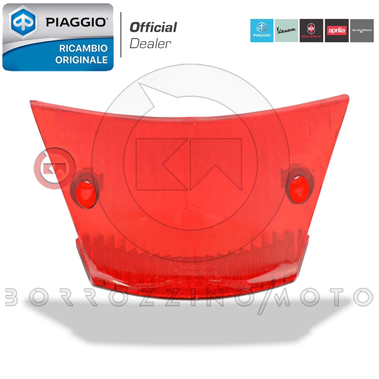 PLASTICA TRASPARENTE STOP POSTERIORE ORIGINALE PIAGGIO ZIP 4T E4 50 2018-2020
