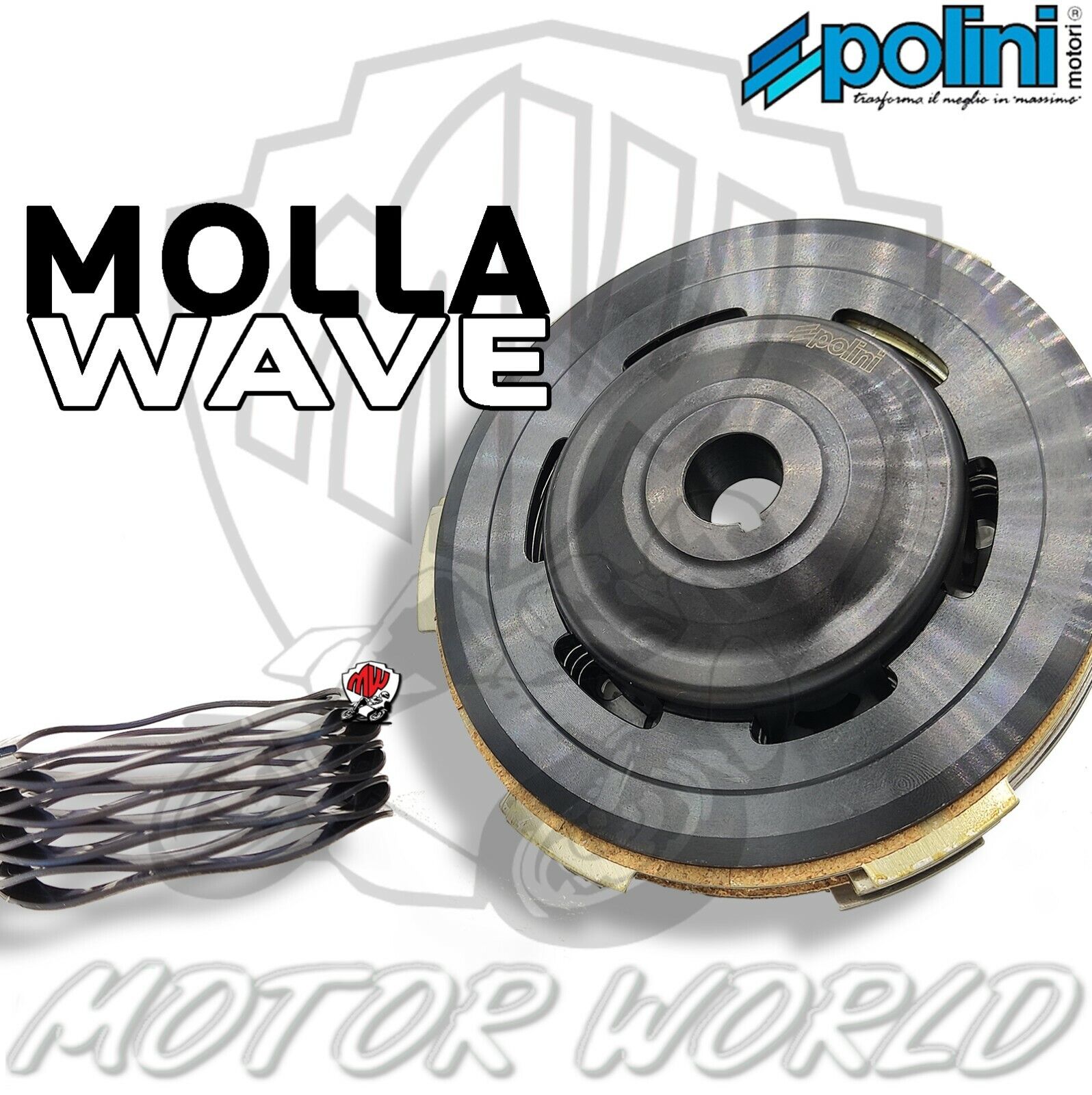 POLINI Frizione 4 Dischi For Race Molla Wave COMPLETA VESPA SPECIAL R PK 50 125