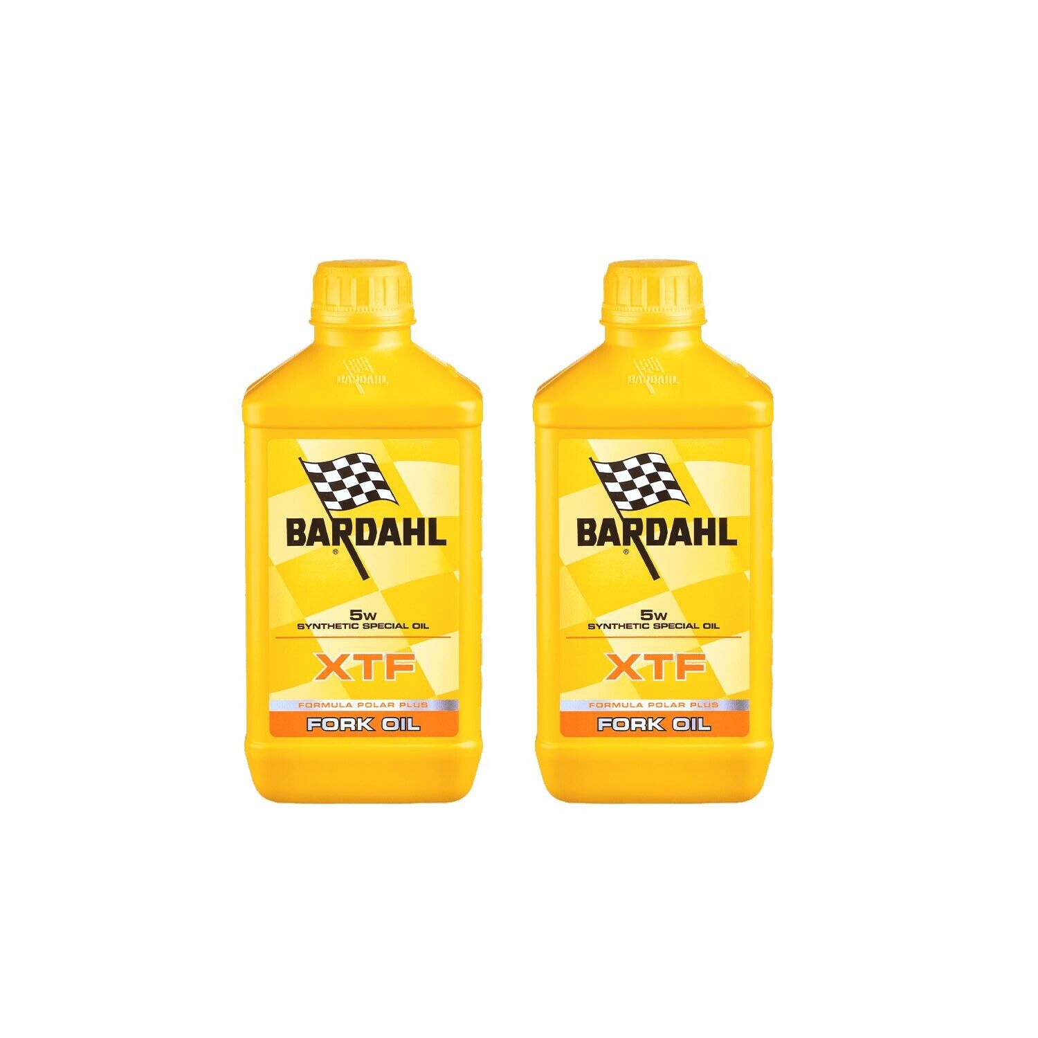 Olio Per Forcelle Ammortizzatori Moto Bardahl XTF 5W Fork Oil Synthetic 2 Litri