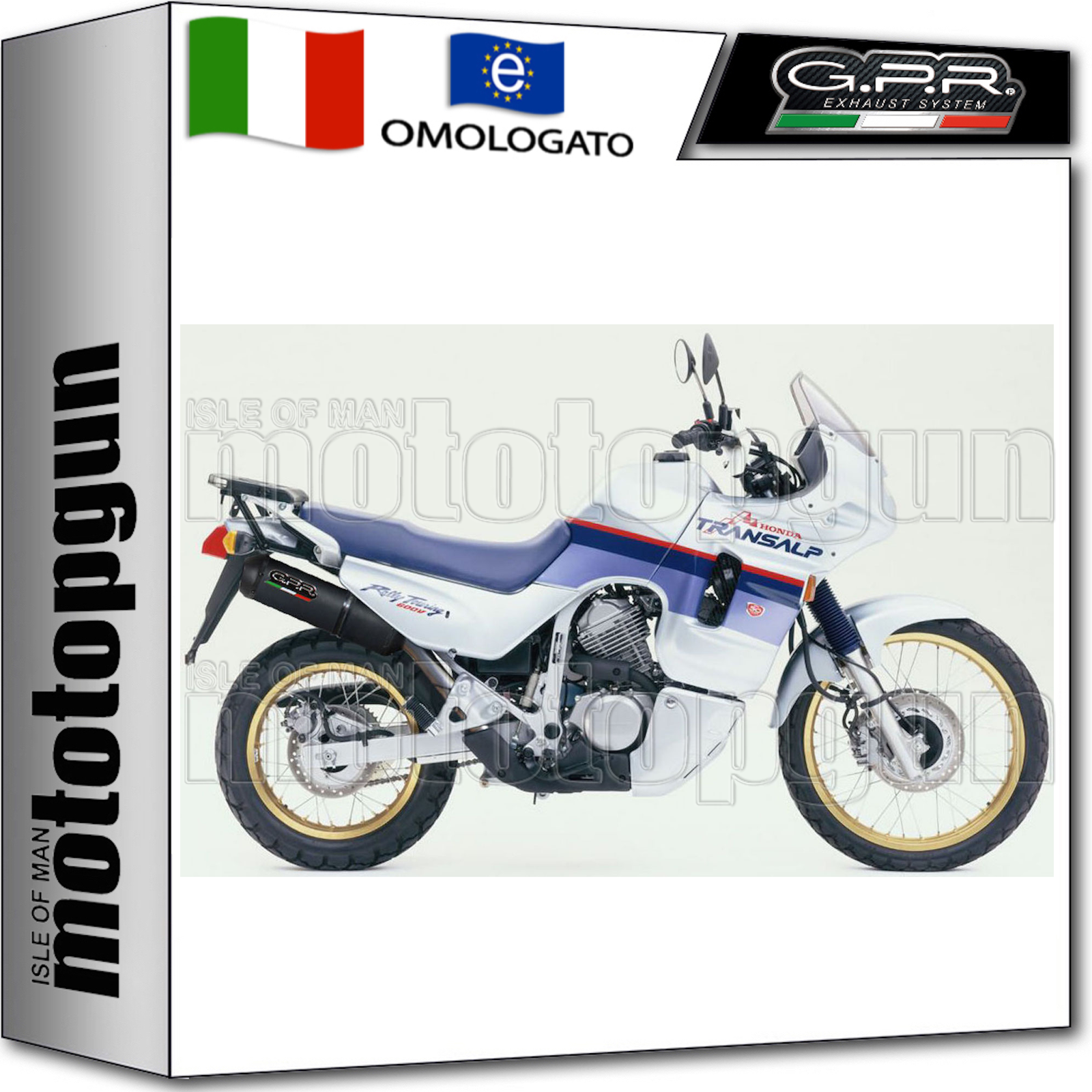 GPR SCARICO HOM GHISA HONDA TRANSALP XL 600 V 1986 86 1987 87 1988 88 1989 89