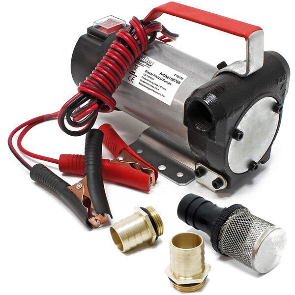 POMPA BIO AUTOASPIRANTE PORTATILE OLIO ESAUSTO GASOLIO DIESEL AUTO 12V 160W