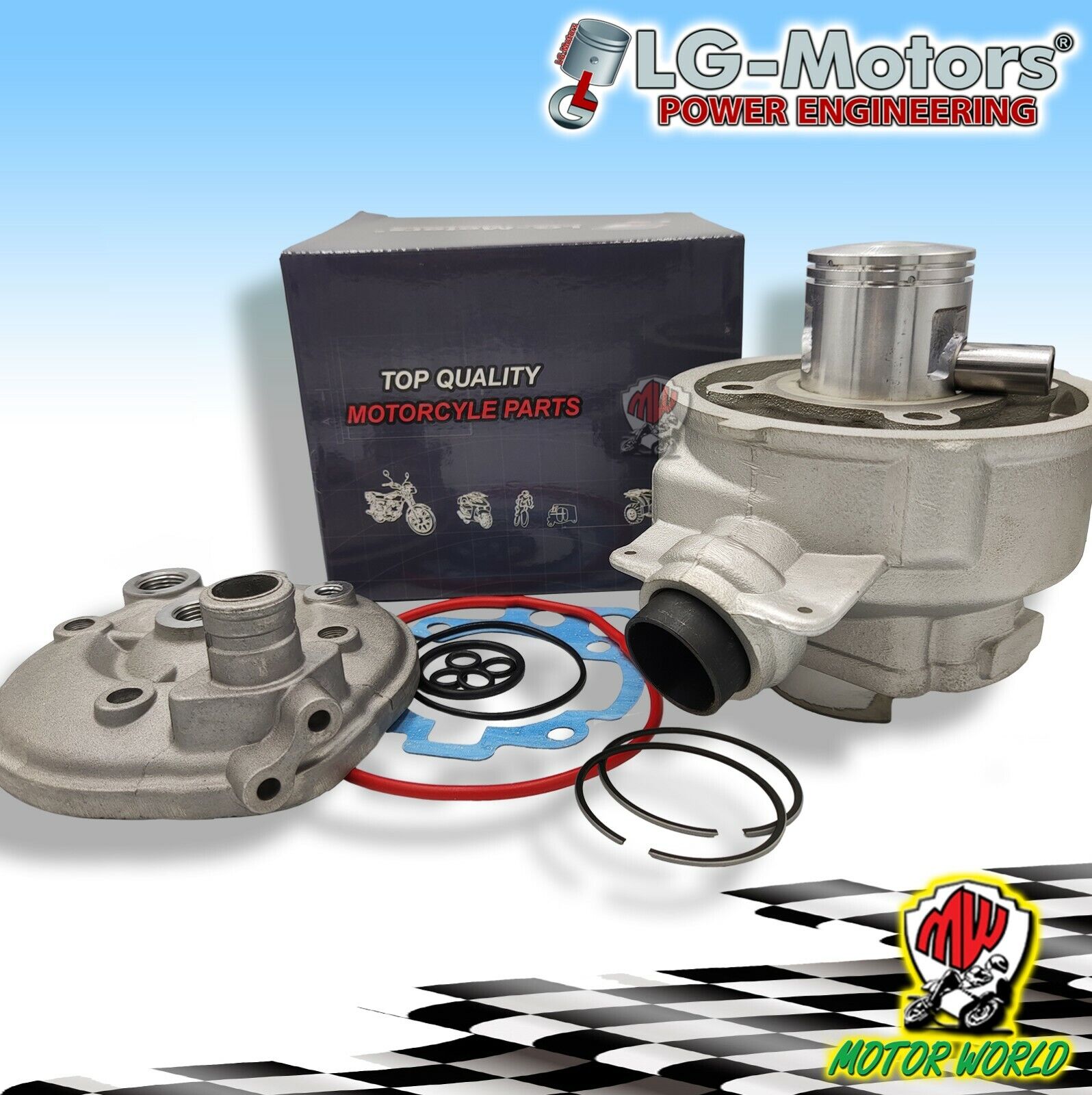 Gruppo Termico Cilindro 50 AM6 ALLUMINIO PEUGEOT XR7 50 2T LC