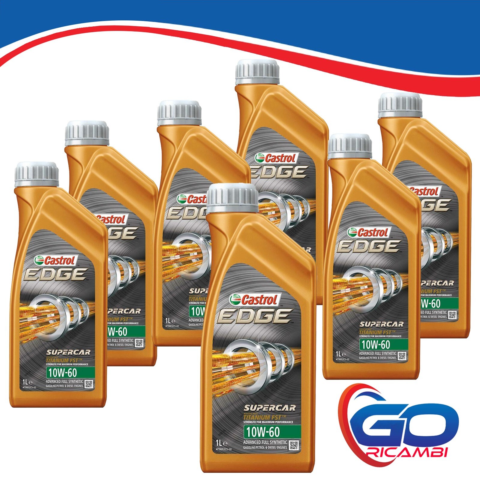7 Lt Olio Motore CASTROL EDGE FST 10W60 - OLIO SINTETICO INTEGRALE