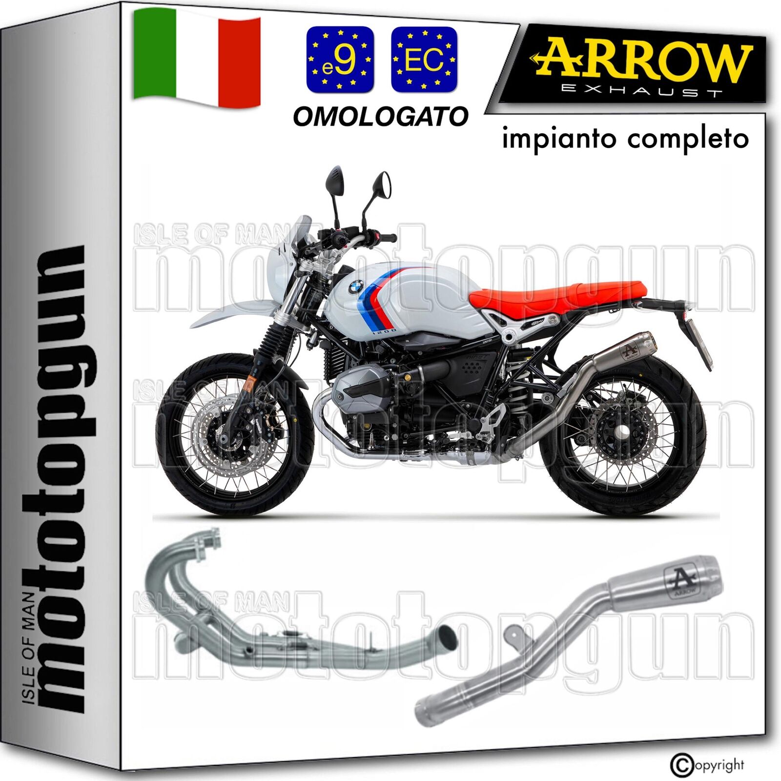 ARROW SCARICO COMPLETO OMOLOGATO RC PRO-RACE BMW R NINE T URBAN GS 2021 21