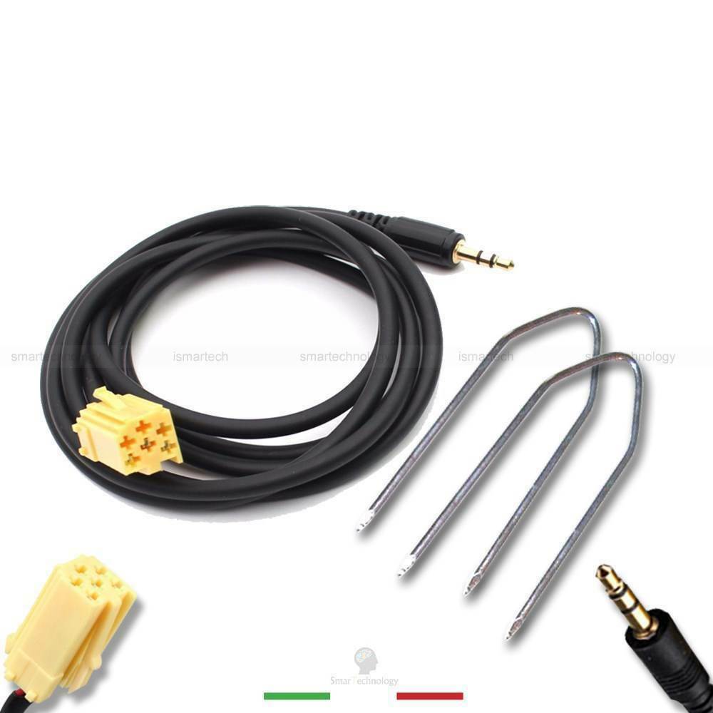 CAVO AUX AUDIO+ KIT SMONTAGGIO AUTORADIO BLAUPUNKT FIAT PUNTO PANDA LANCIA ALFA