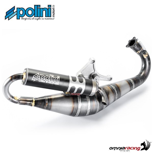 Marmitta Polini big evolution 94cc per Piaggio NRG/NTT 1994> 2T ad acqua