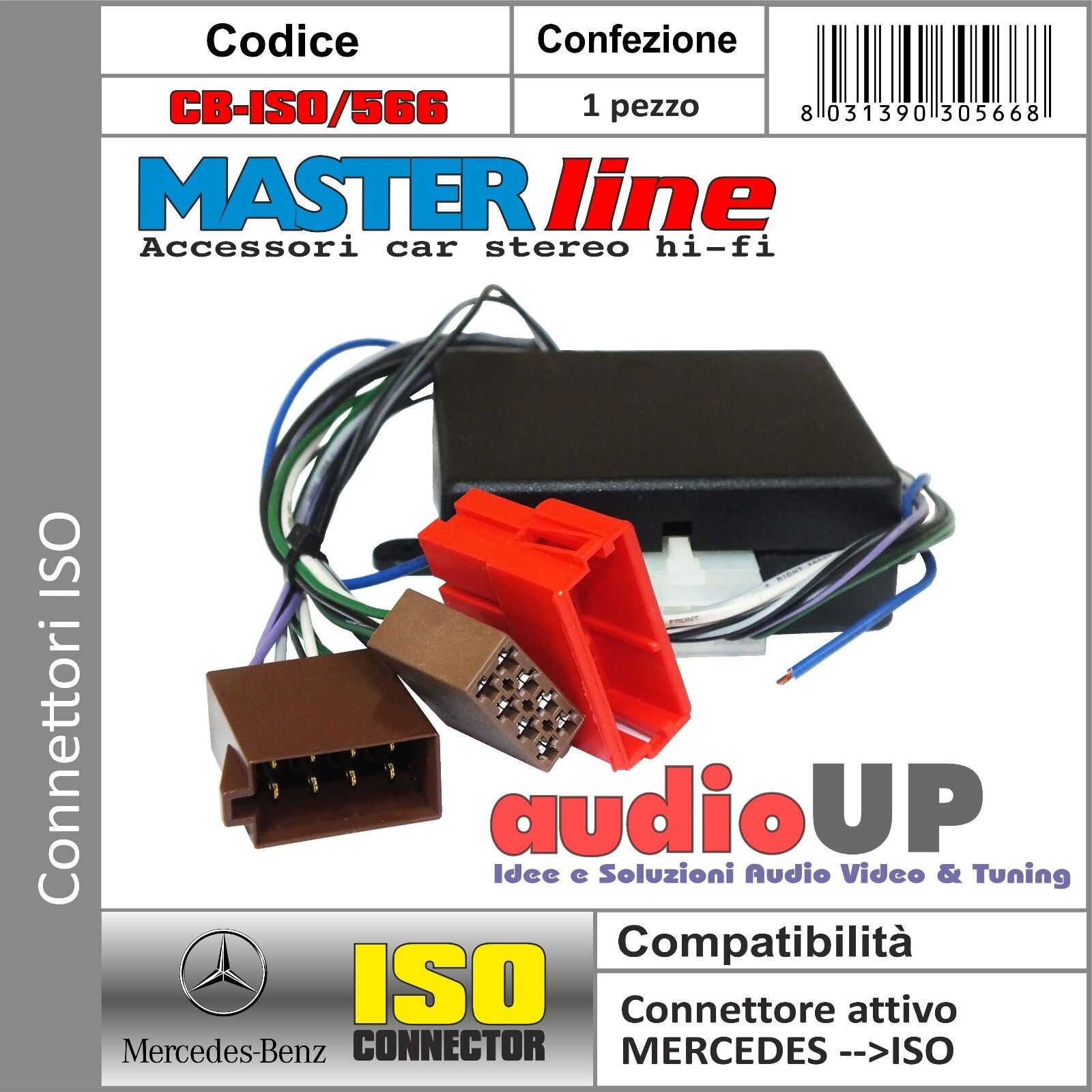 CONNETTORE PER AUTO CON SISTEMA AMPLIFICATO BOSE SYSTEM MERCEDES CLASSE E W210.