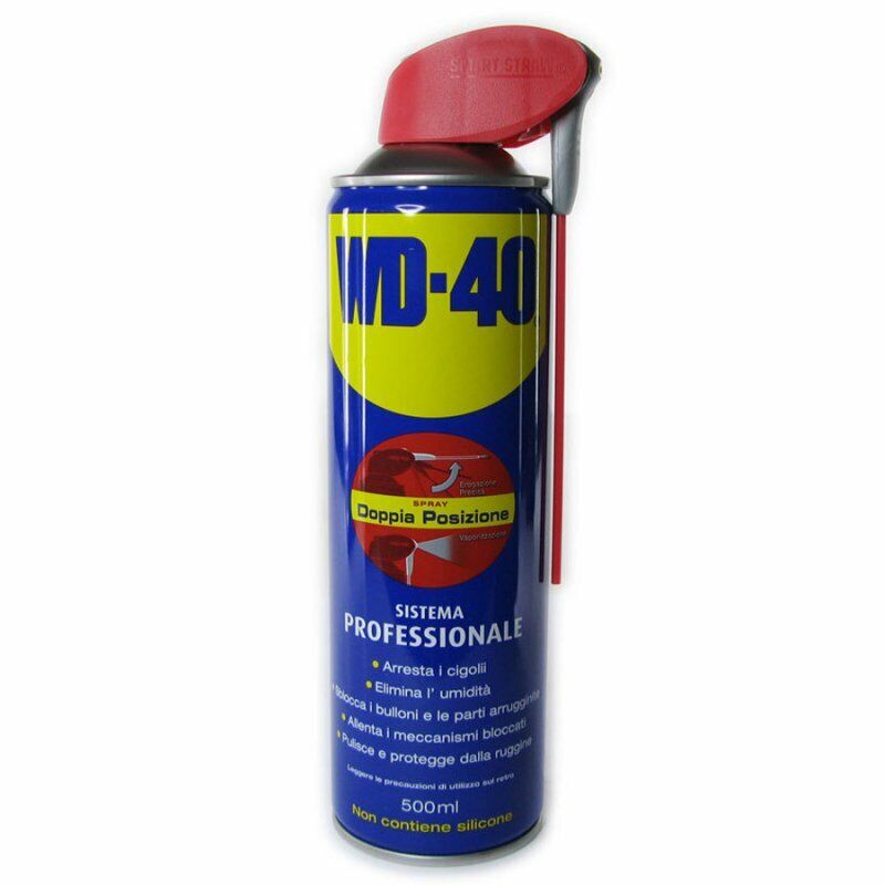 WD-40 LUBRIFICANTE LUNGA DURATA 500ML AUTO MOTO BARCA INDUSTRIALE