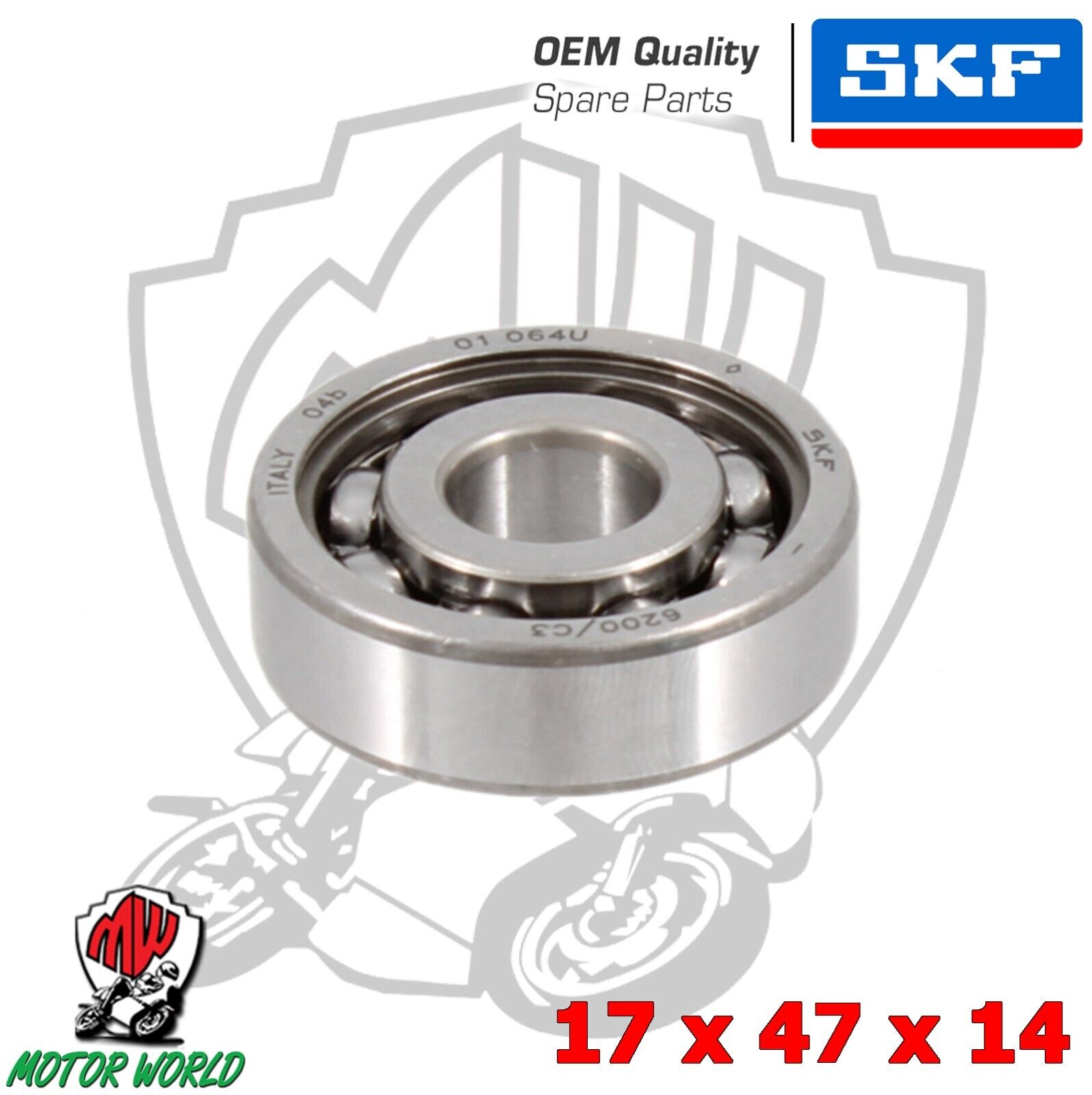 CUSCINETTO ALBERO MOTORE LATO FRIZIONE VESPA PK 50 2T AC 1984 - 1986