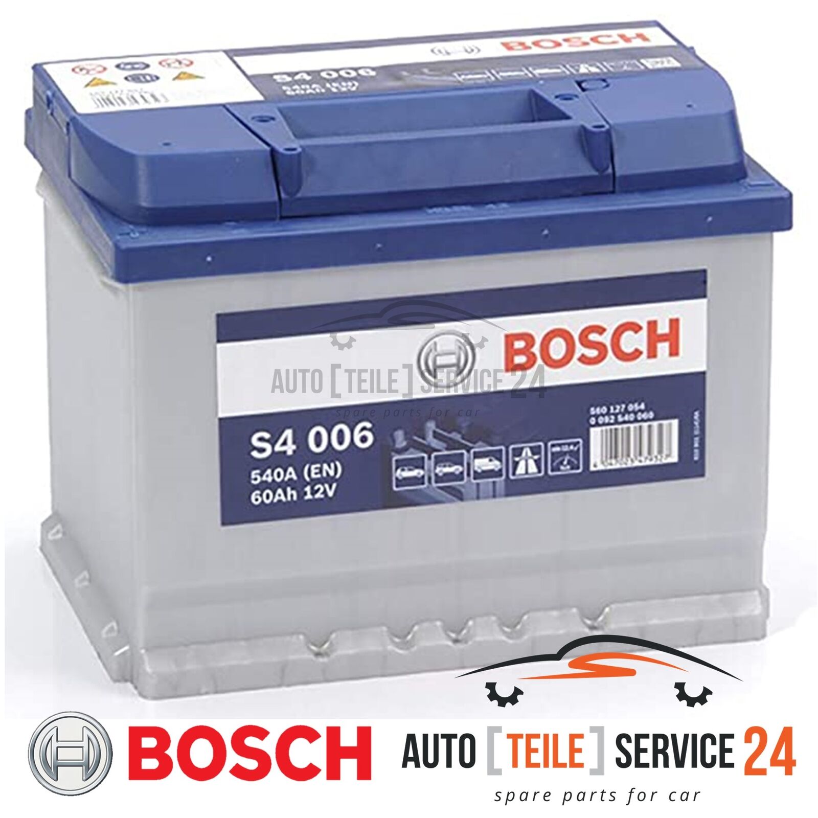 Batteria Avviamento Bosch 0092S40060 S4 per Chrysler Dodge Mitsubishi Opel Saab