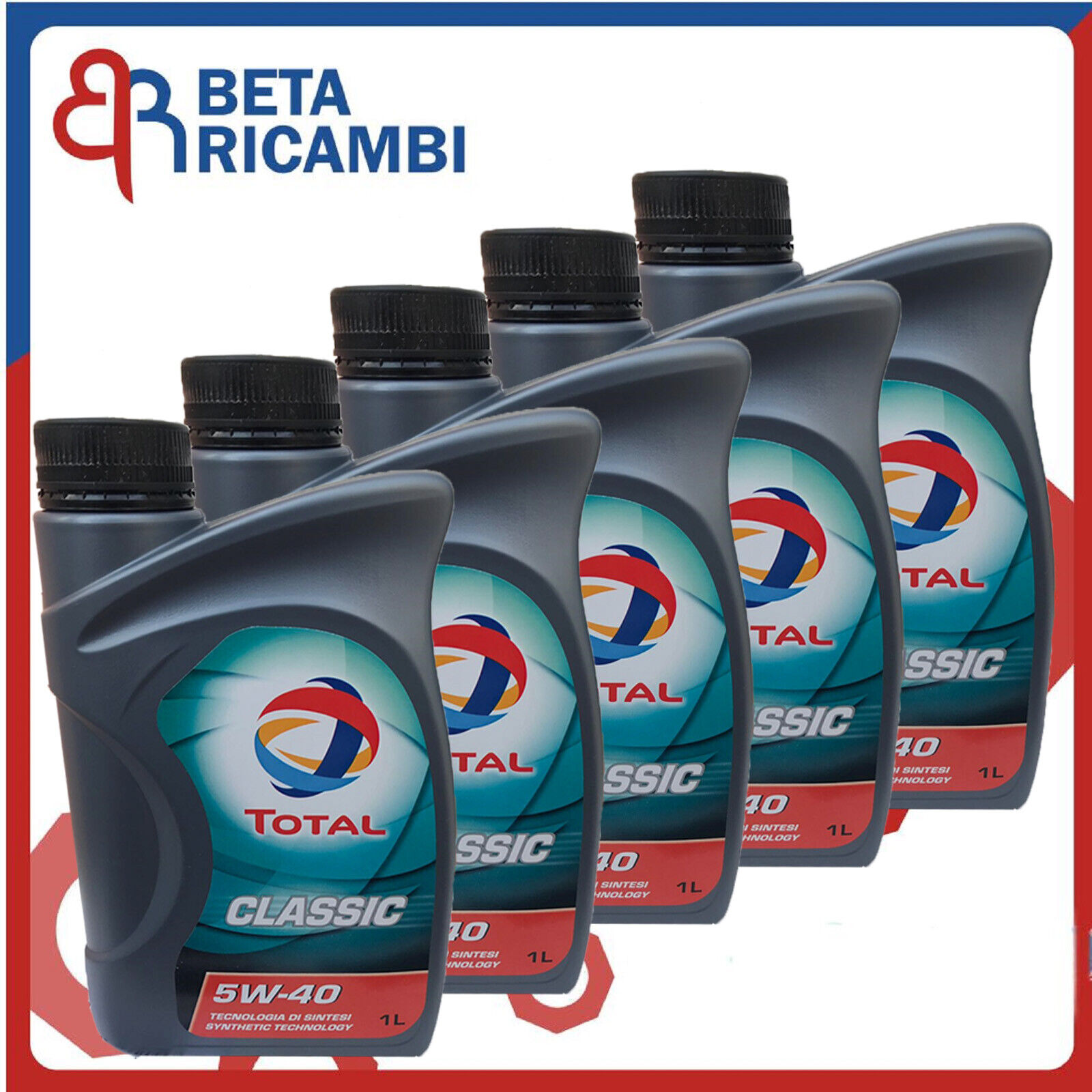 Olio motore 5W40 Total Classic  Sintetico benzina e Diesel 5 Litri ACEA A3/B4
