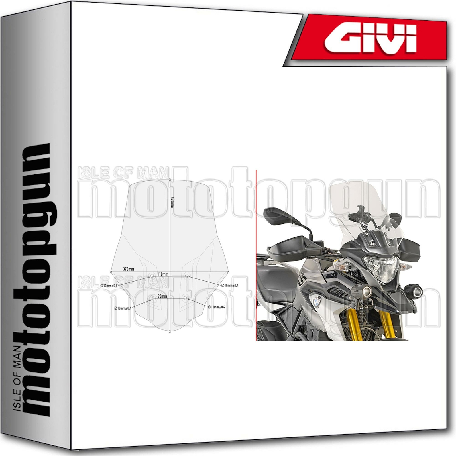 GIVI PARABREZZA D5126ST BMW G 310 GS 2017 17 2018 18