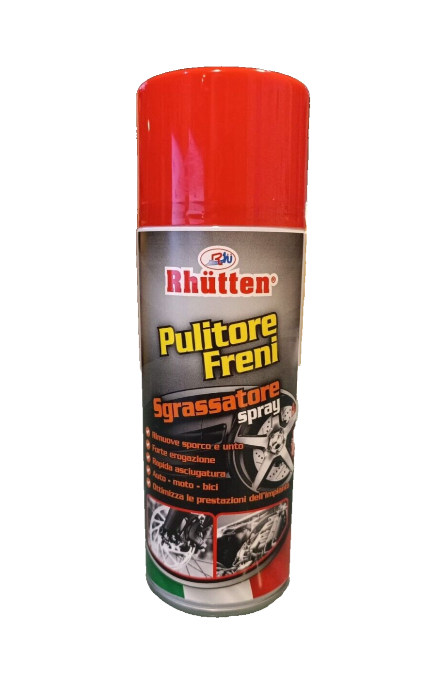 Pulitore Freni Auto Moto Rhutten per Sgrassare dischi pinze pattini Spray 400 ml
