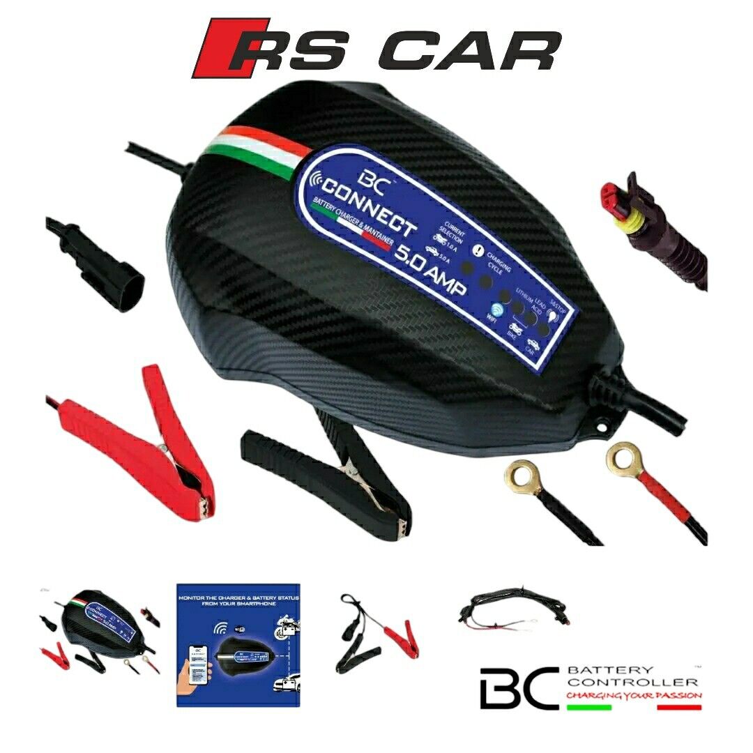 BC BATTERY CONTROLLER CARICA BATTERIA MANTENITORE DI CARICA WIFI PER AUTO MOTO