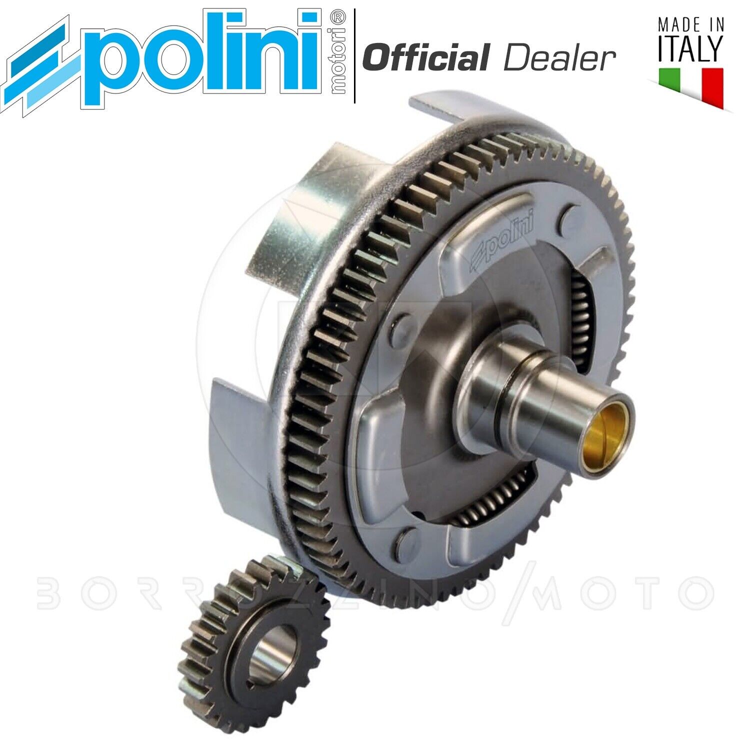 CAMPANA FRIZIONE POLINI DENTI DRITTI 27/69 VESPA 50 SPECIAL L R N MODIFICA 130cc