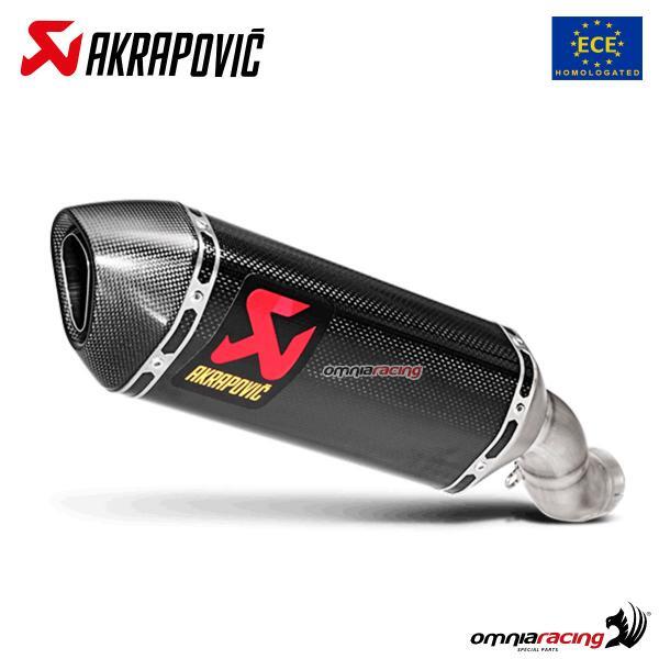 Akrapovic exhaust approved carbon fibre slip-on Kawasaki ZX10R Ninja 2016-2020
