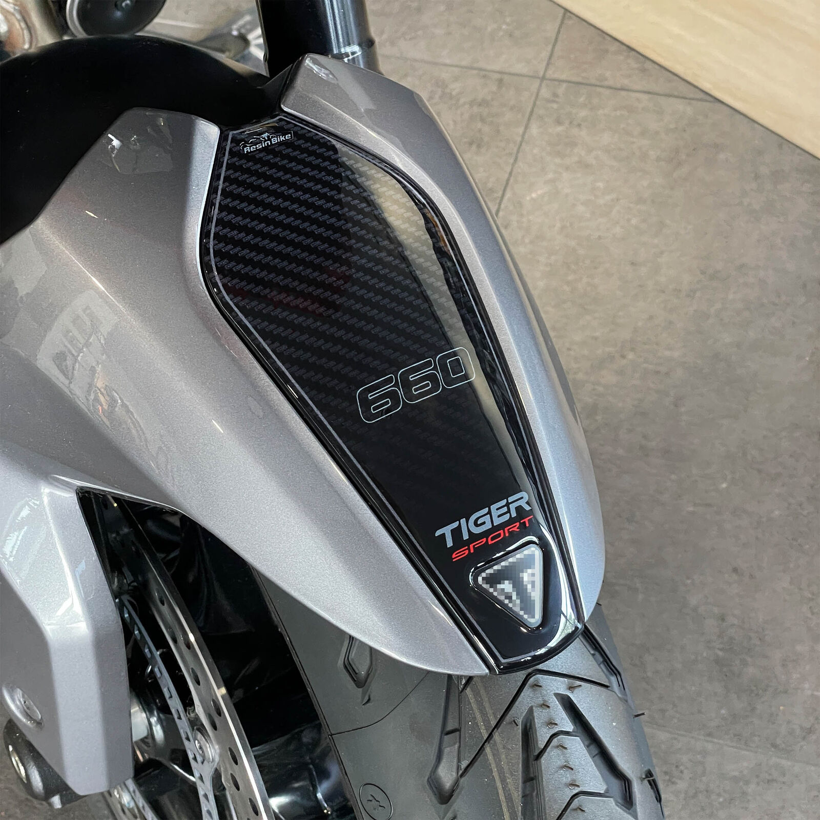 Adesivi 3d moto Triumph Tiger Sport 660 Protezioni Parafango compatibili 2023