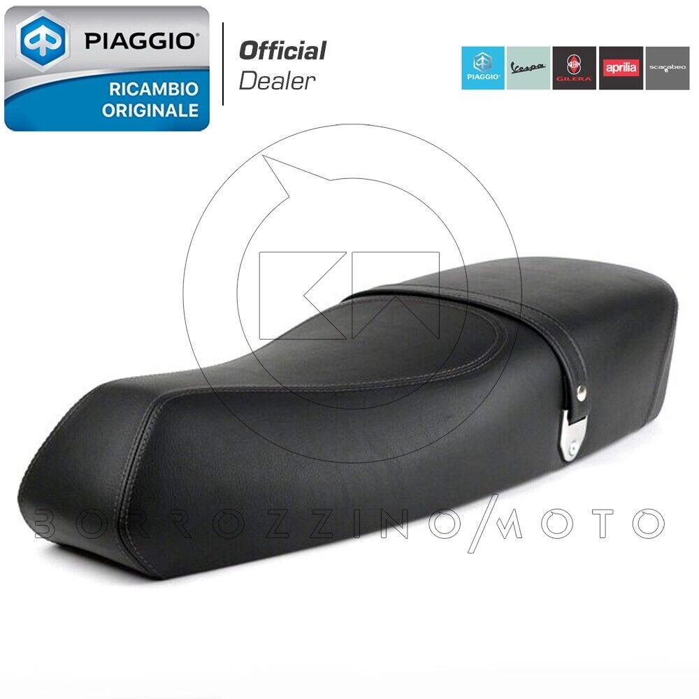 SEDILE SELLA NERA BIPOSTO ORIGINALE PIAGGIO VESPA PX 125 150 200 ARCOBALENO