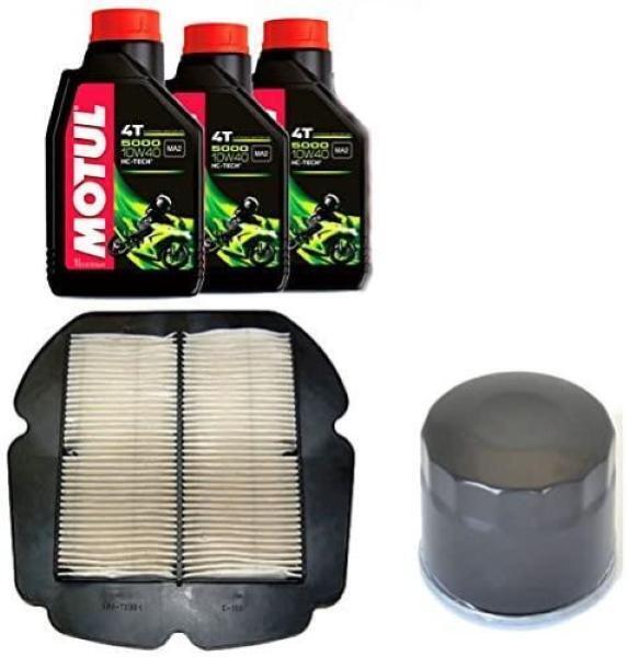 Kit Tagliando Suzuki Sfv Gladius 650 Olio MOTUL 5000 Filtro Olio E Aria