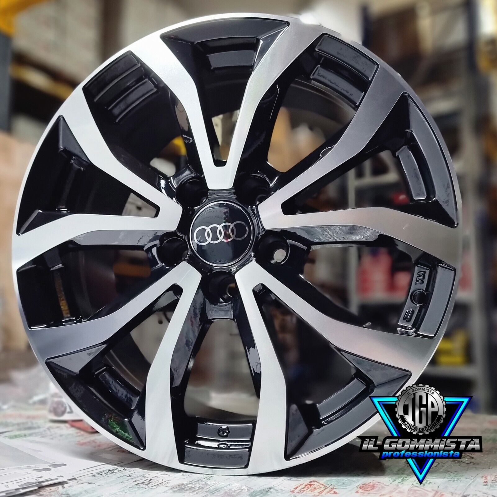 Tiger KIT 4 Cerchi In Lega 17" Compatibili con Audi A3 A4 A5 A6 TT Q3 Q5 S-line