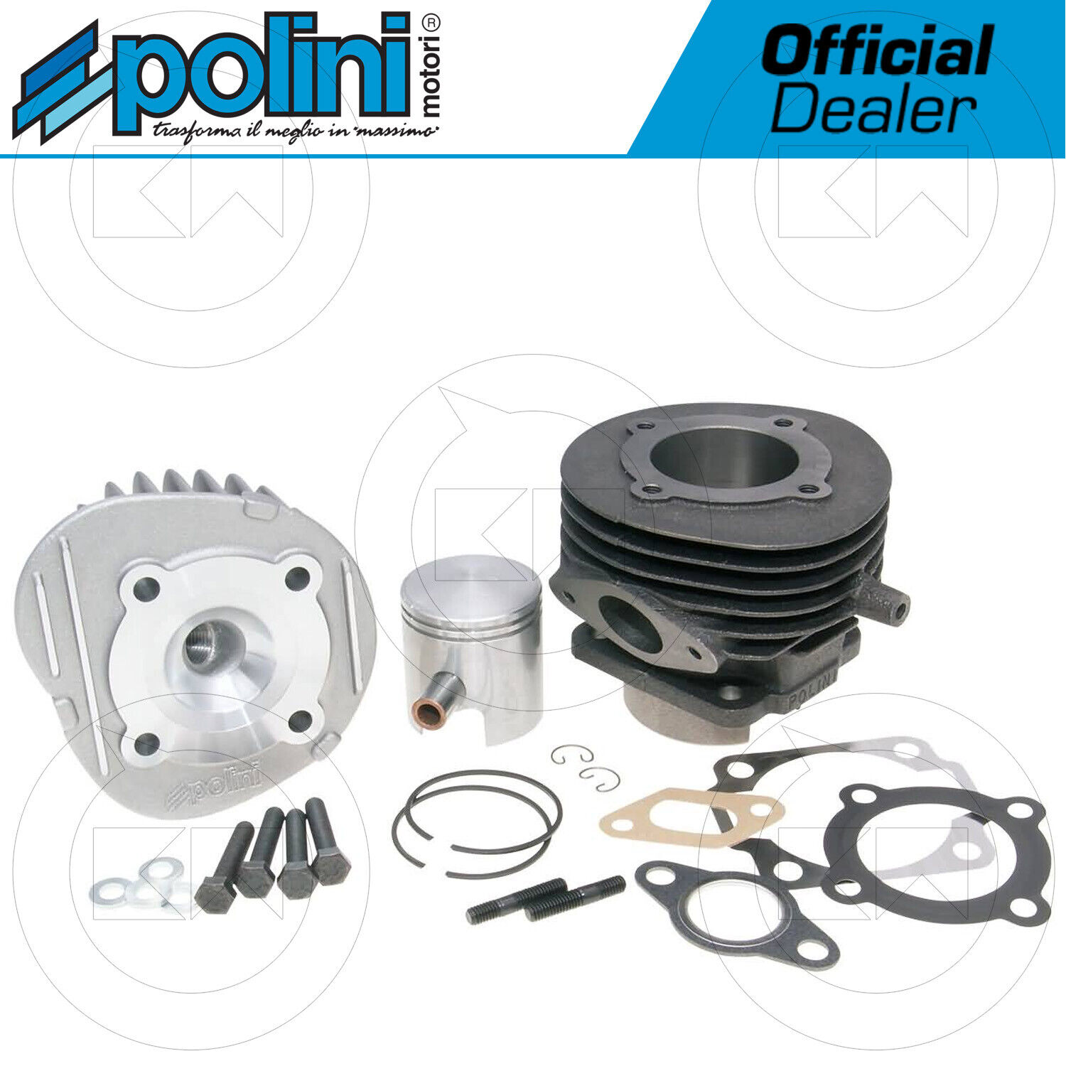NUOVO GRUPPO TERMICO CILINDRO POLINI 75 D.47 VESPA 50 PK XL FL SPECIAL R L N