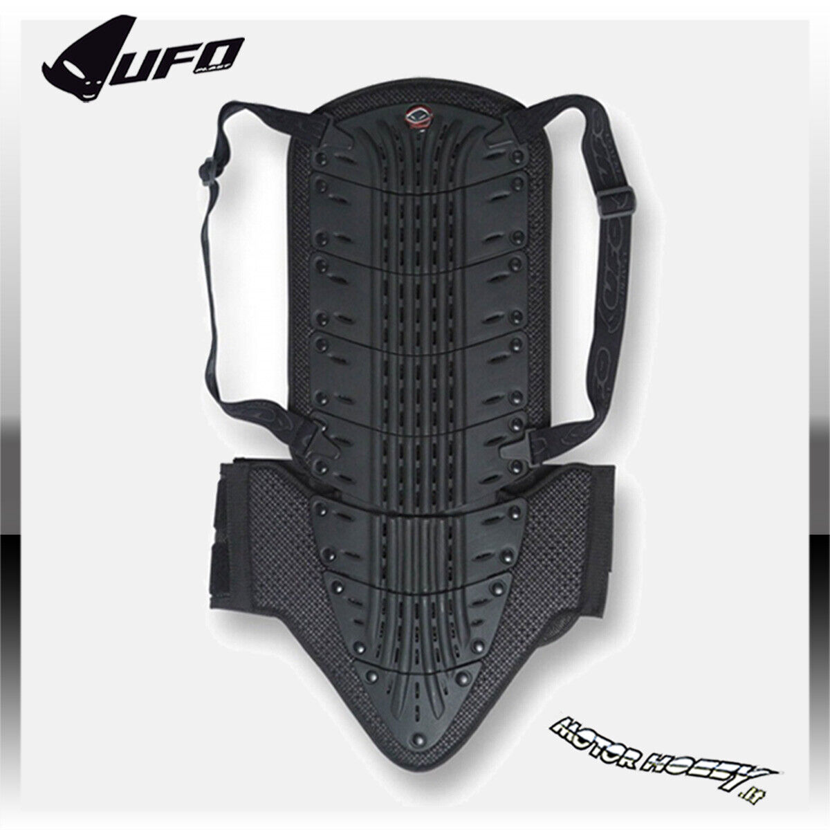 PARASCHIENA UFO MOTOCROSS ORION LUNGO NERO PER ALTEZZA SUPEIORE A 185 CM