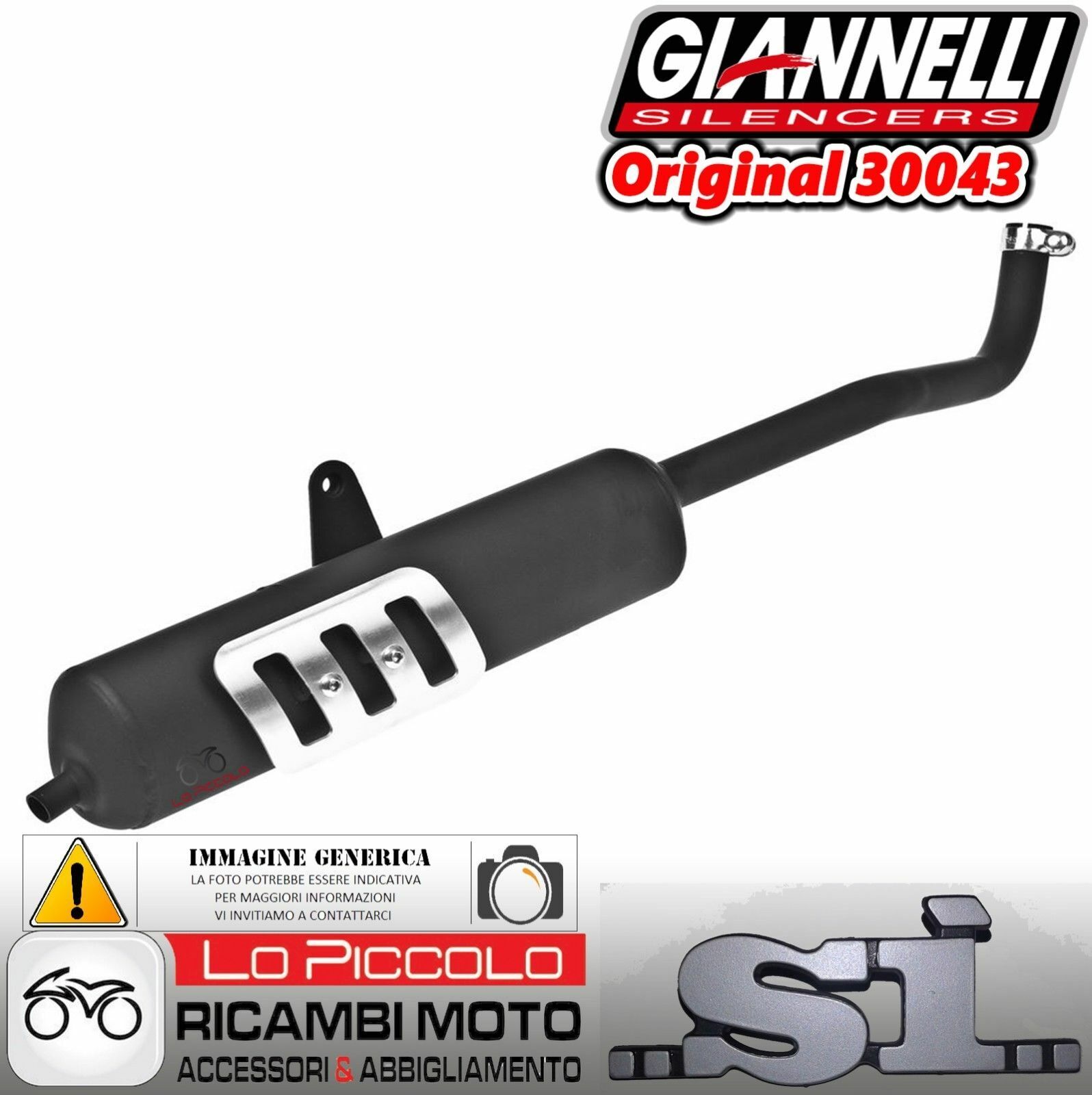 MARMITTA PIAGGIO SI ORIGINAL POWER GIANNELLI 30043 - SILENZIATORE SCARICO