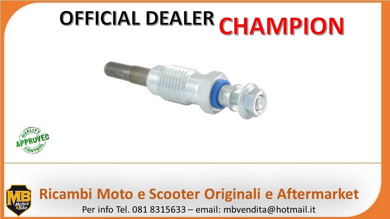 CANDELA CANDELETTA CHAMPION DIESEL CH 260 PIAGGIO QUARGO 500 2005-2017