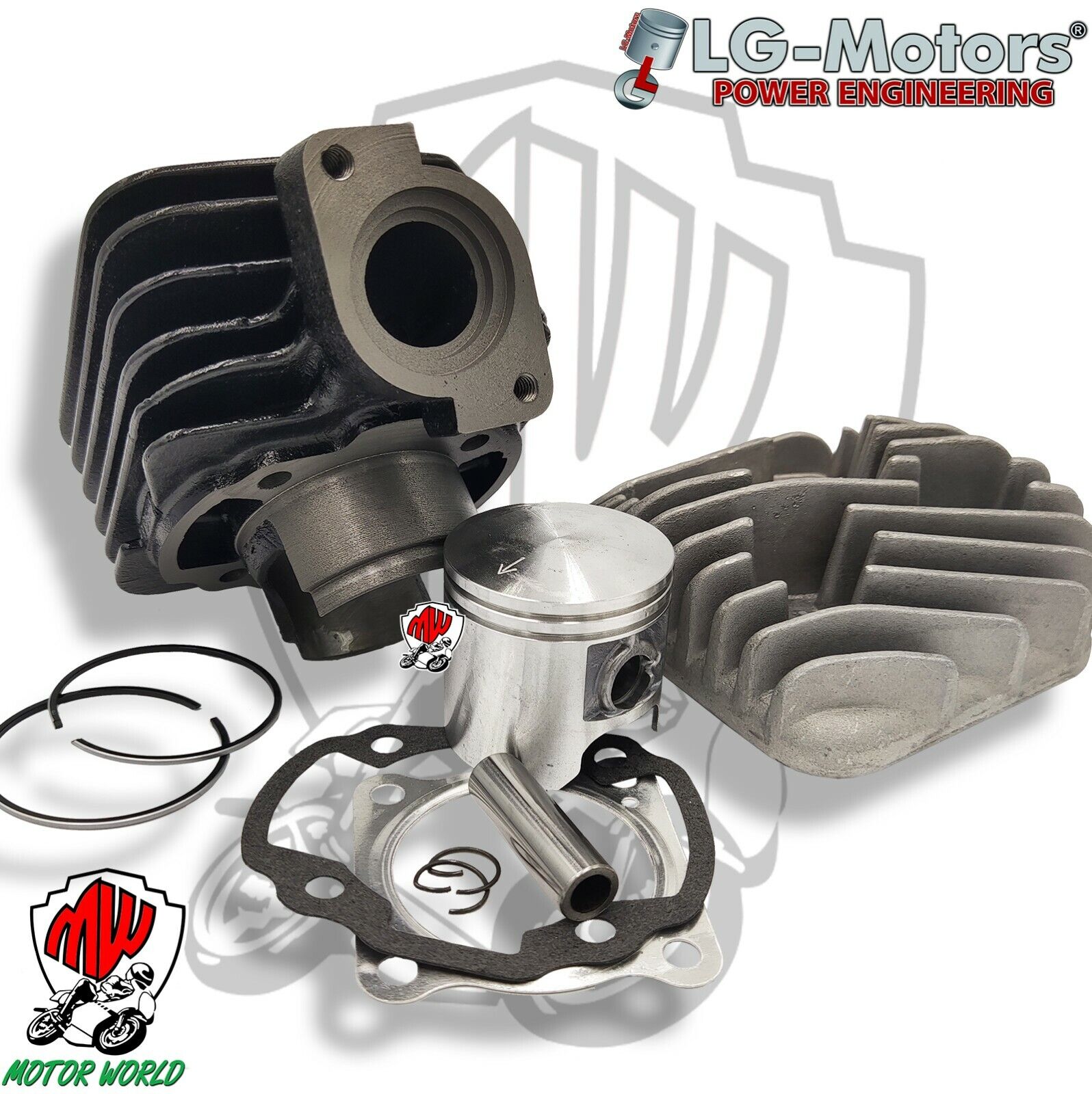 GRUPPO TERMICO 70cc CILINDRO Ø47 LG-MOTORS PEUGEOT LOOXOR 50 2T