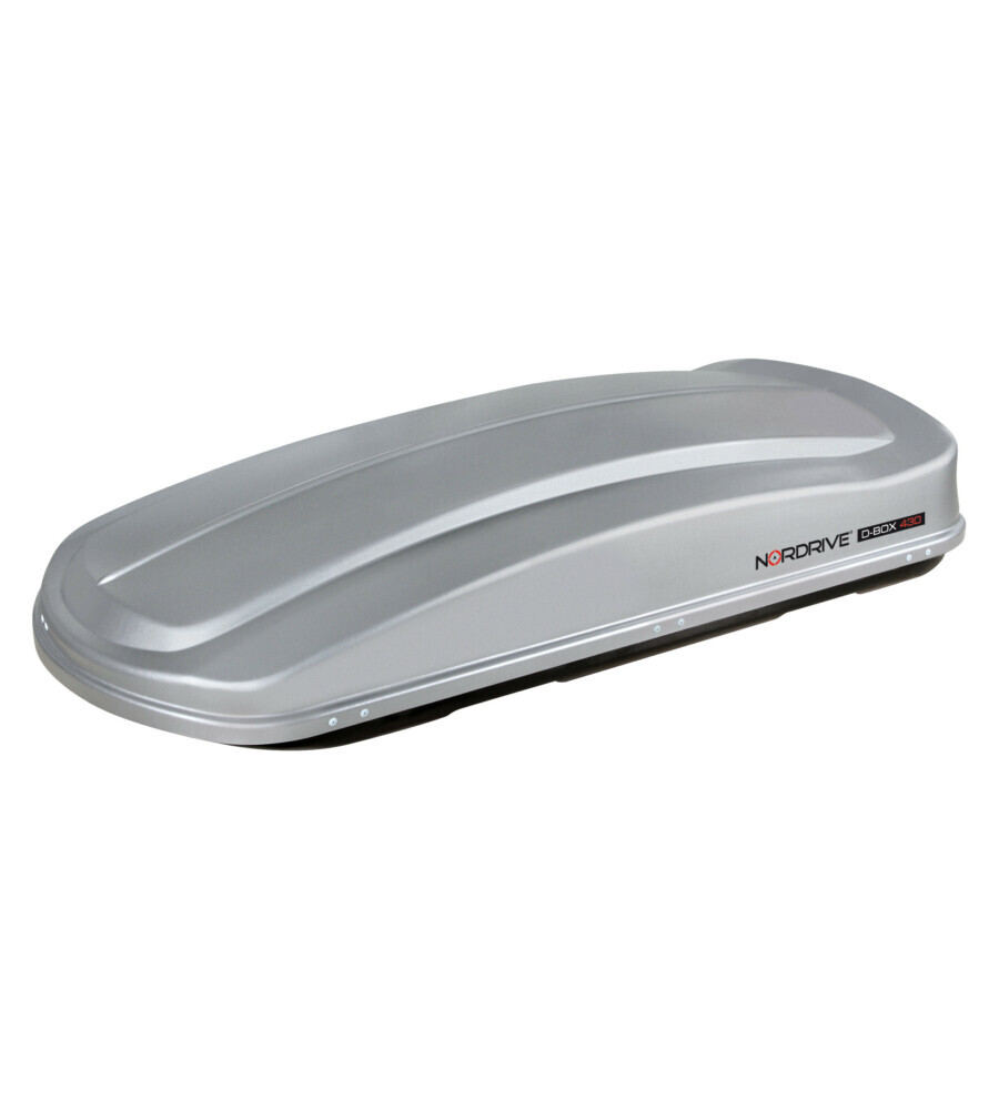 BOX TETTO PER AUTO 430 LITRI IN ABS GRIGIO GOFFRATO - N60010