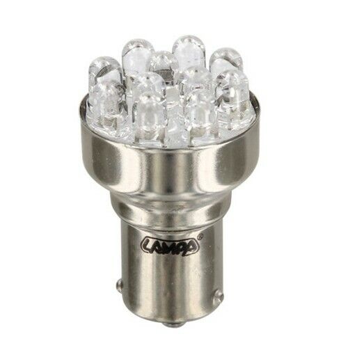 Lampadina singola Multi-Led 11 Led 12V PY21W BAU15s ARANCIO