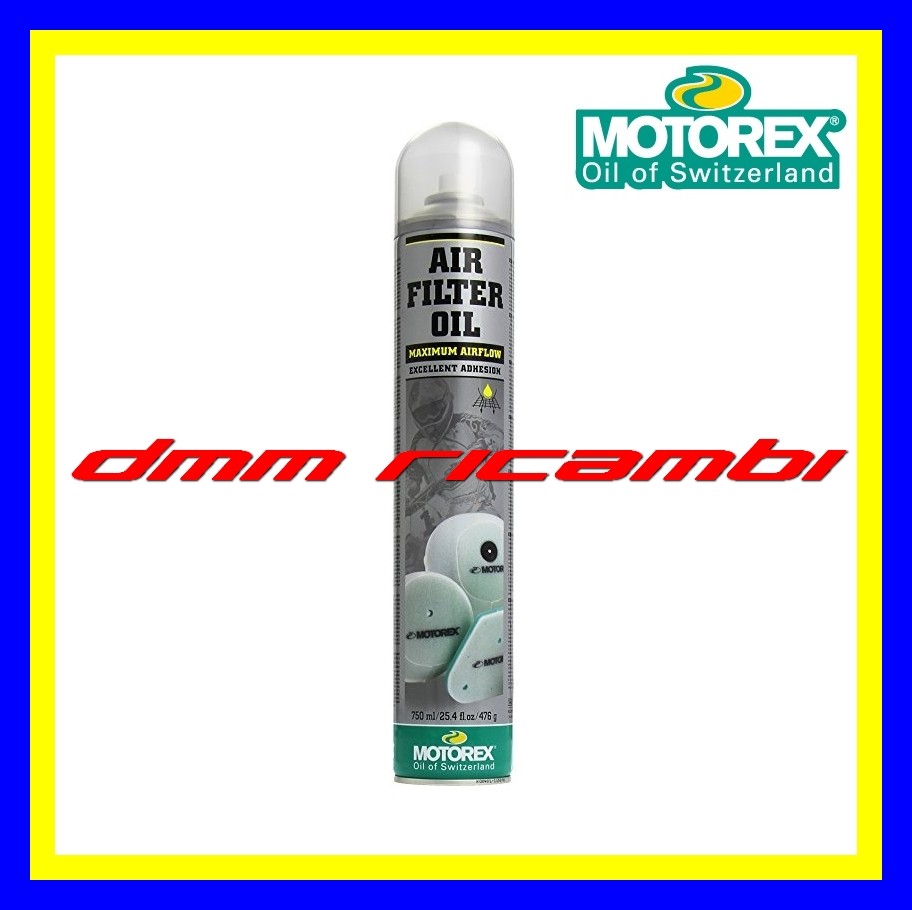 Olio spray per filtro aria spugna MOTOREX Air Filter Oil CROSS ENDURO MOTARD ATV