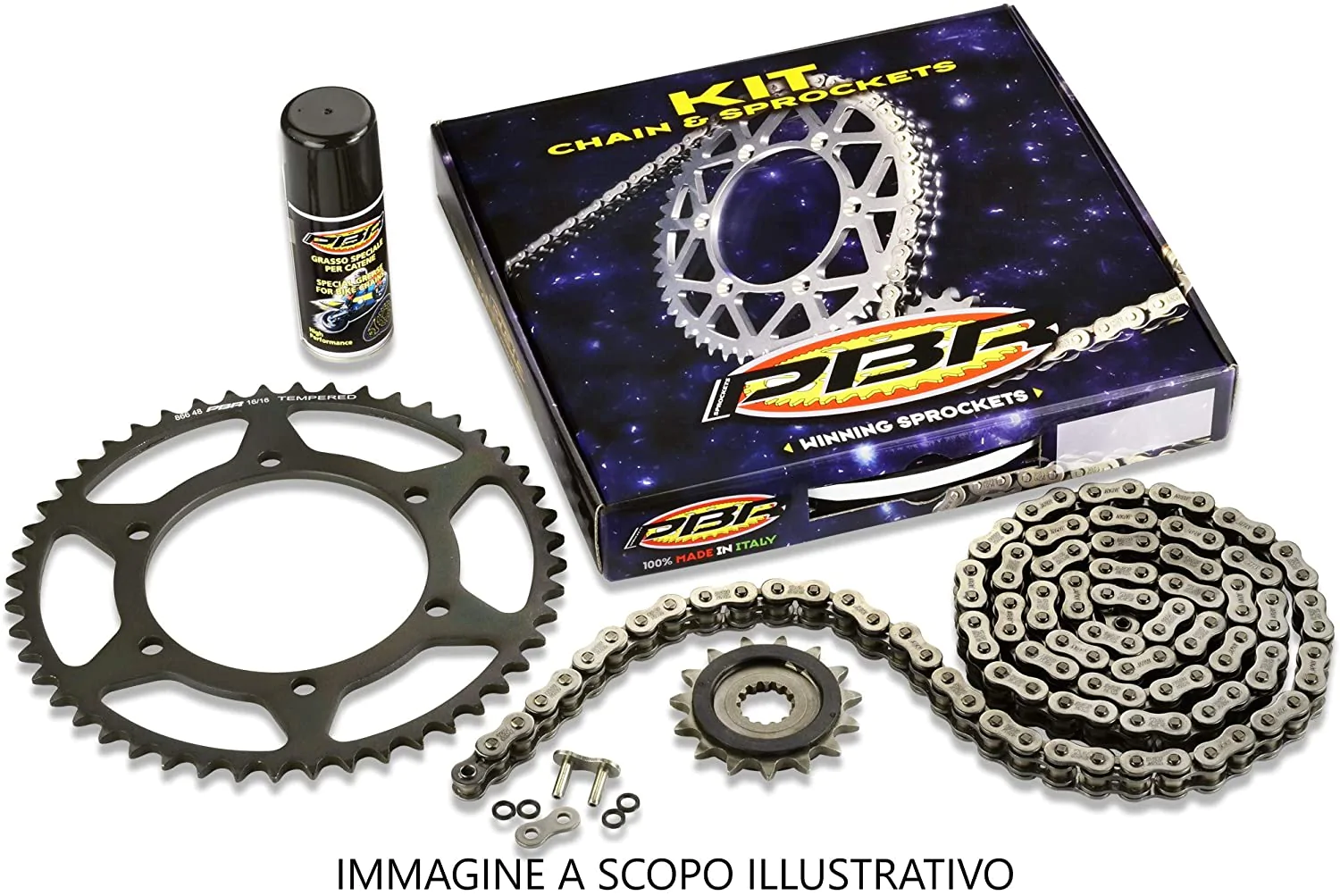 KIT TRASMISSIONE CATENA CORONA E PIGNONE PER KTM 125 DUKE 2014 2020 Z45-14 520SR