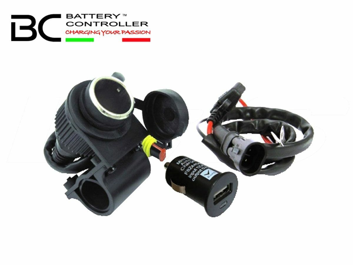CARICA BATTERIE DA VIAGGIO + USB / ACCENDISIGARI BC BATTERY CONTROLLER 12V