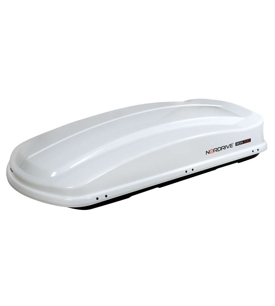 BOX TETTO PER AUTO 530 LITRI  IN ABS BIANCO LUCIDO - N60023