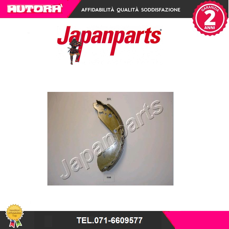GF898AF Kit ganasce freno post adatto a Suzuki Vitara (MARCA JAPANPARTS)