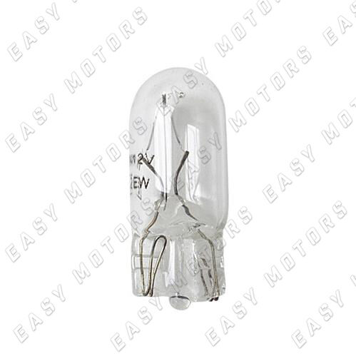 12V Lampada con zoccolo vetro W3W 3W W2,1x9,5d 2 pz D Blister