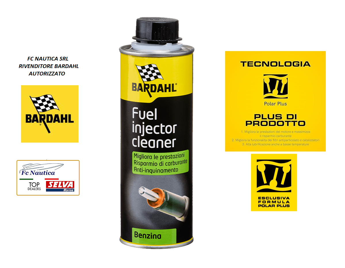 BARDAHL FUEL INJECTOR CLEANER ADDITIVO PULITORE INIETTORI E POMPA BENZINA 300ML