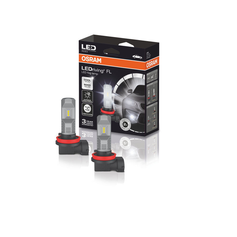 Coppia Lampadine Fendinebbia OSRAM 67219CW LEDriving FL 6000K ECE H8/H11/H16