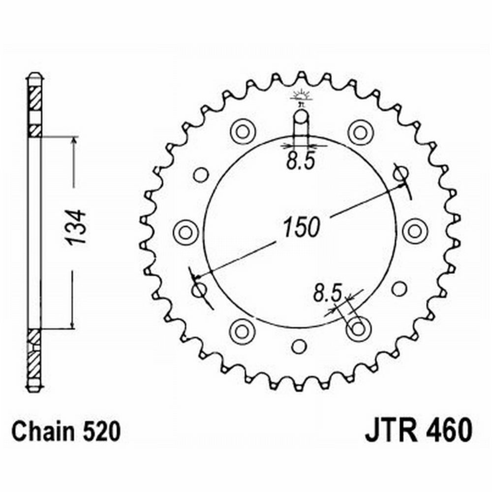CORONA JT 460 z45  KAWASAKI 500 KX 1992-2003