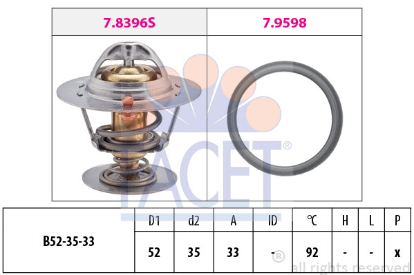 TERMOSTATO FACET 78396