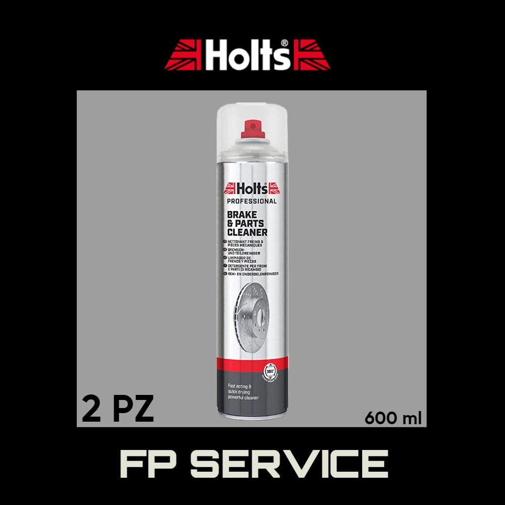 PULITORE FRENI  FRIZIONI DEPOSITI OLEOSI 600 ML BRAKE CLEAN 2 PEZZI HOLTS SPRAY