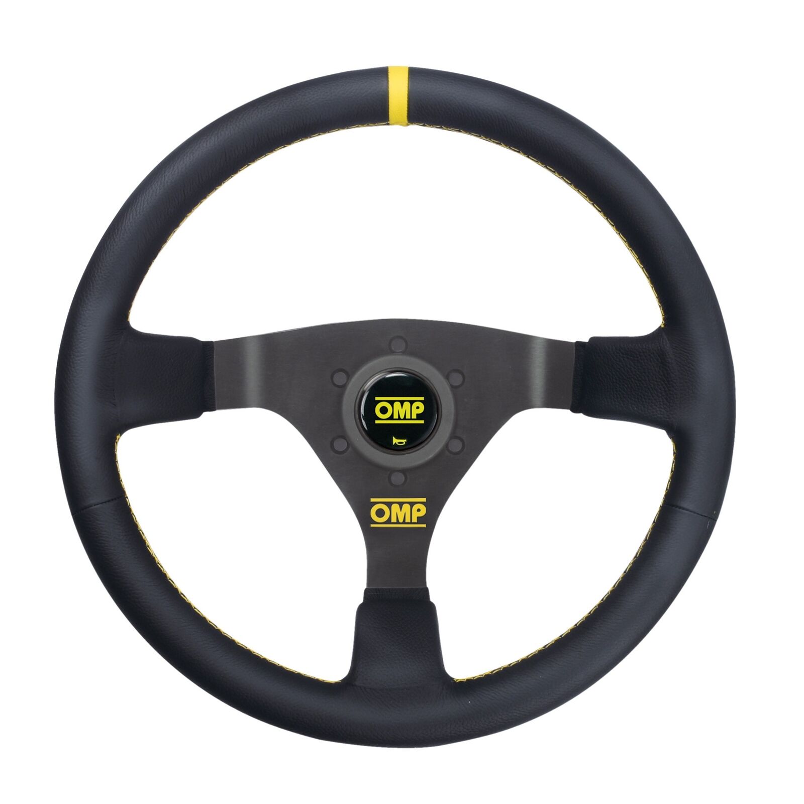 VOLANTE WRC IN PELLE LISCIA NERO