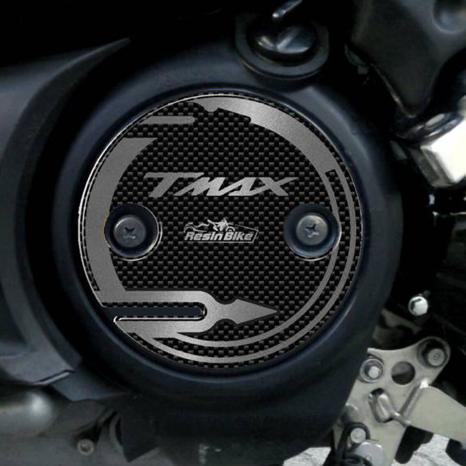 Adesivi 3d Copri Carter compatibili per Yamaha T MAX TMAX 500 530 2008 Argento