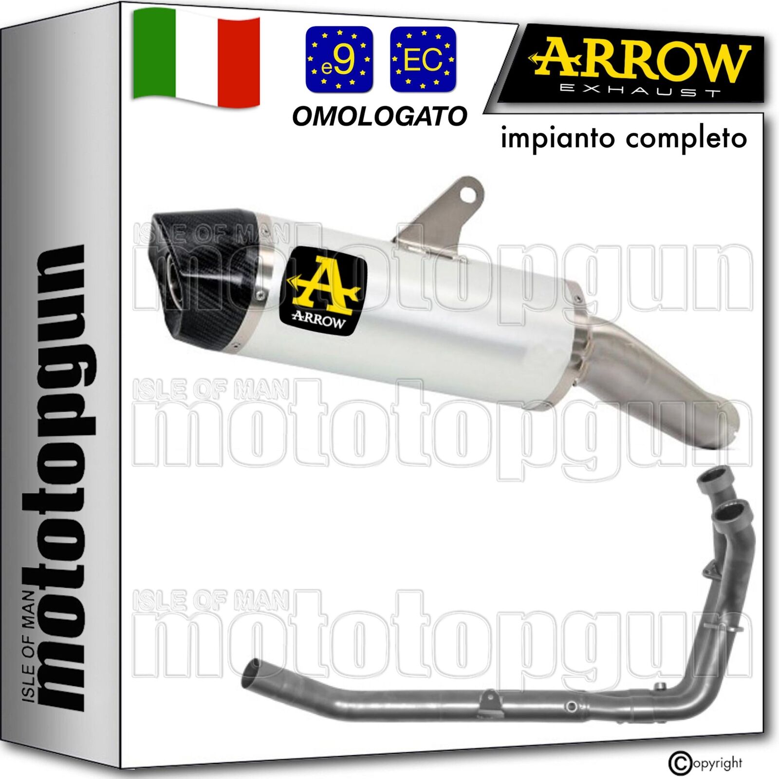 ARROW SCARICO COMPLETO OMOLOGATO OPEN INDY-RACE C HONDA XL 750 TRANSALP 2023 23