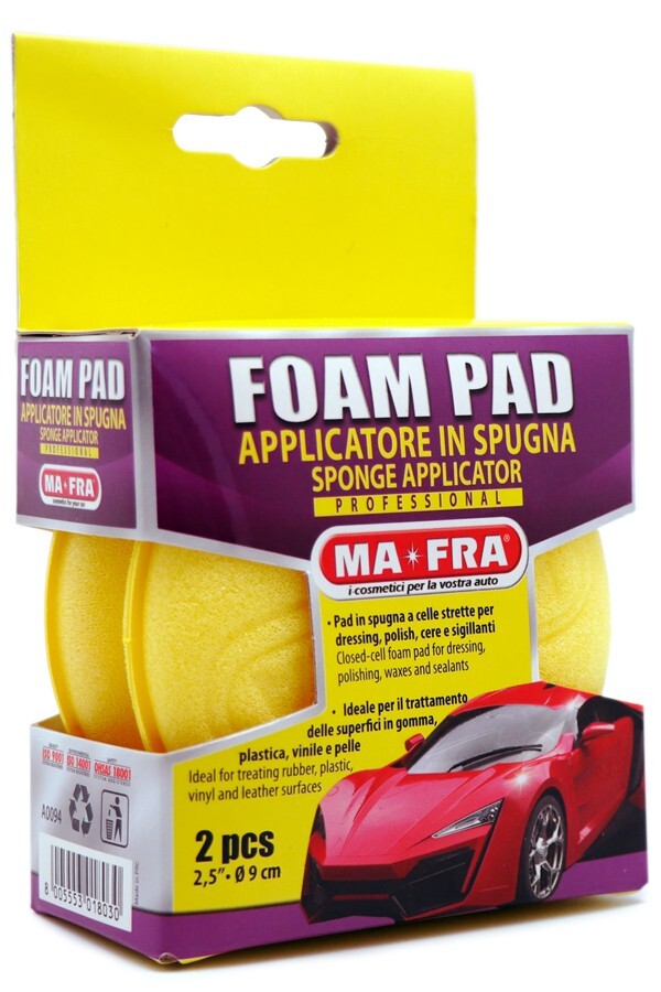 FOAM PAD DOUBLE PACK / SPUGNA GIALLA X CERA MAFRA 2PZ