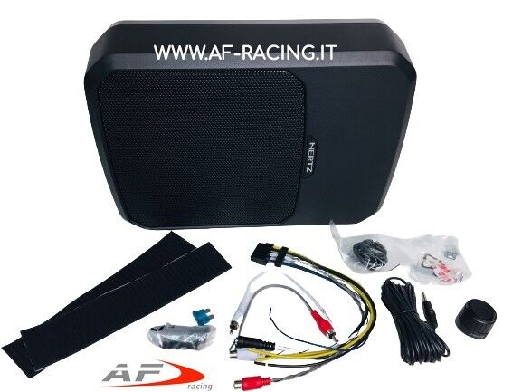 SUBWOOFER SOTTOSEDILE AMPLIFICATO HERTZ 20 CM 440 WATT MAX 200 RMS CON POTENZIOM
