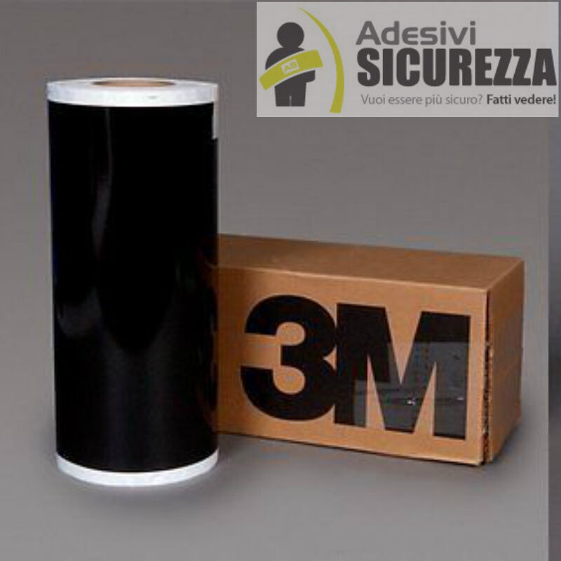 Nastro adesivo nero 3M reflective black rifrangente GS1200 borse 50mm x 2 Metri
