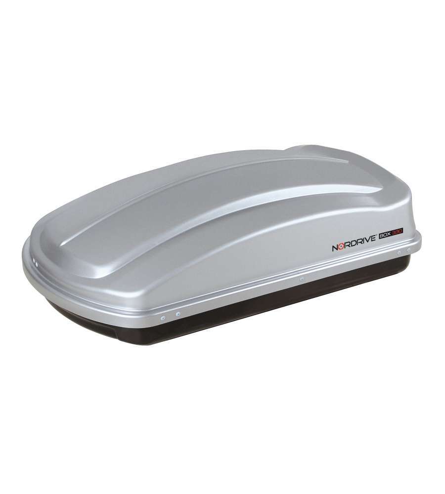 BOX TETTO PER AUTO 330 LITRI IN ABS GRIGIO GOFFRATO - N60000