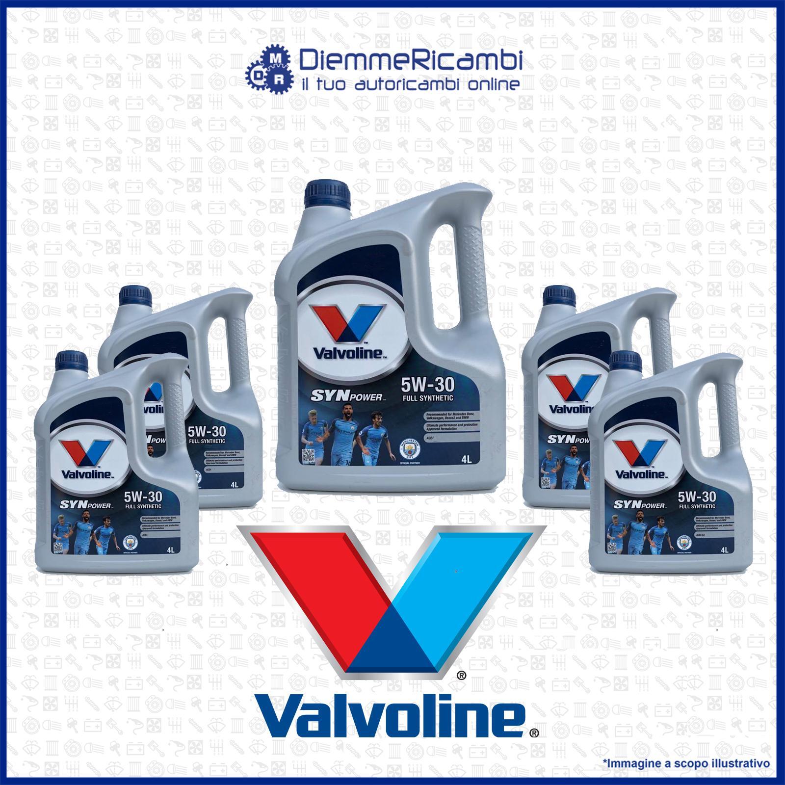 6 LITRI OLIO VALVOLINE 5W30 SYNPOWER - ACEA A3/B4 - API: SL/CF - MB- 229.3 - GM